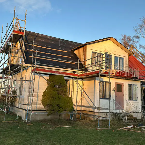 Omläggning av taket