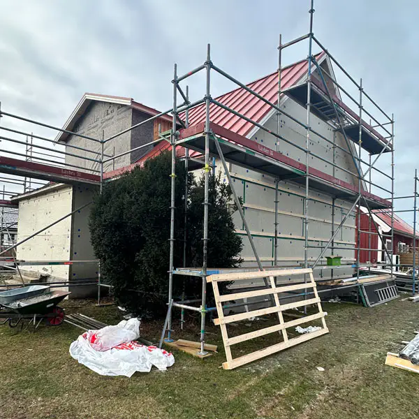 Ny fasad och tilläggsisolering