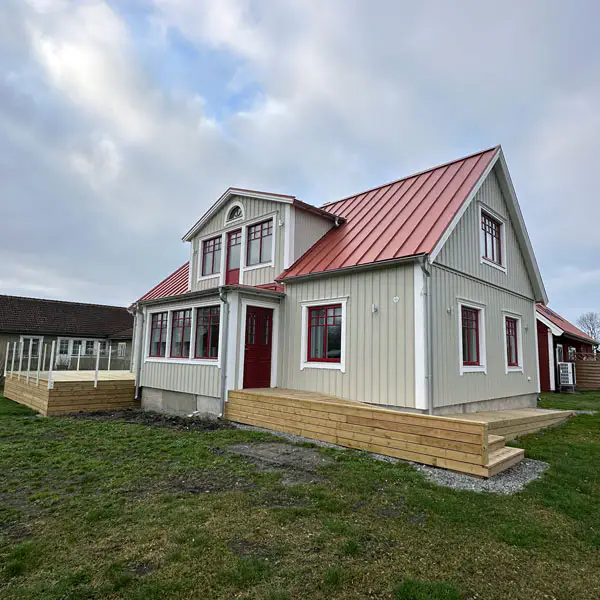Totalrenoverat hus Löttorp. Ansvarig för bygget har varit Husfixarn på Öland