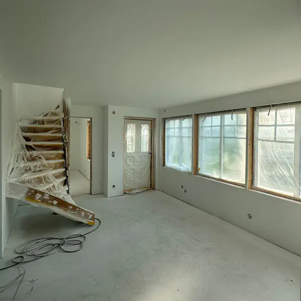 Ytskikt inomhus innertak väggar och golv